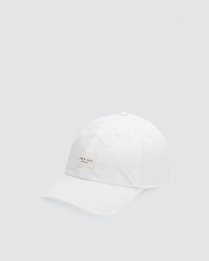 Rag & Bone Addison Baseball Cap Recycled Materials Hüte Herren Weiß | 741203-TFH