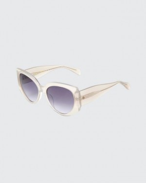 Rag & Bone Lorne Cat Eye Sonnenbrille Damen Grau | 673825-YJE