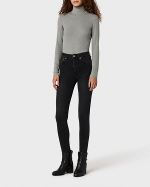 Rag & Bone Nina Schlank High-Rise Stretch Jeans Damen Highland | 928530-HZI