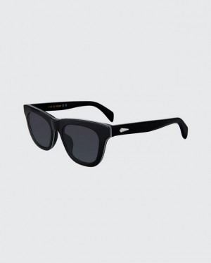 Rag & Bone Perry Square Sonnenbrille Herren Schwarz | 852716-AUB