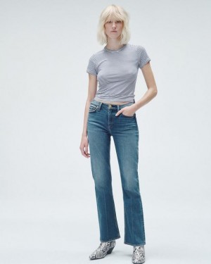 Rag & Bone Peytoncut Mid-Rise Vintage Stretch Jeans Damen Huntley | 974182-RNE