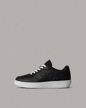 Rag & Bone Retro Court - Leder Low Sneakers Damen Schwarz | 189364-IGK