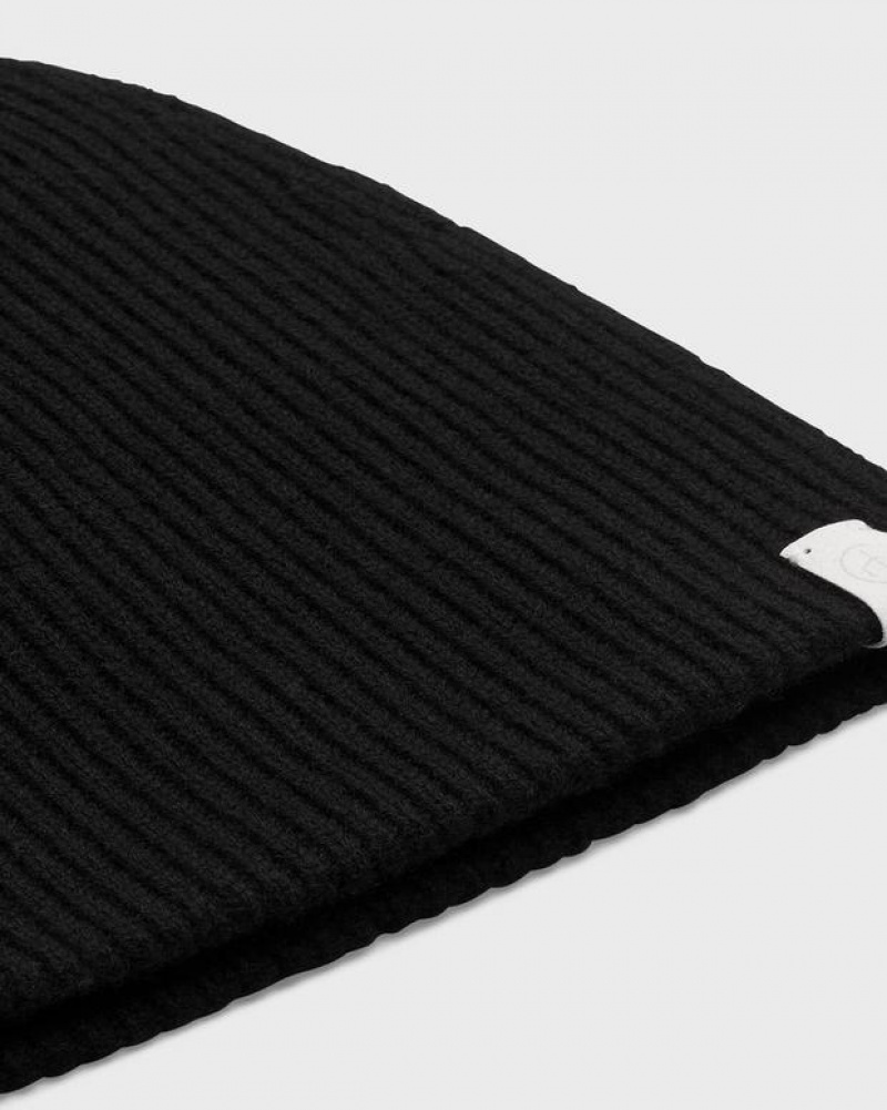 Rag & Bone Ace Beanie Cashmere Hüte Herren Schwarz | 457082-CVT