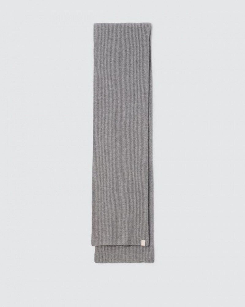 Rag & Bone Ace Cashmere Midweight Schal Damen Grau | 243985-NRA