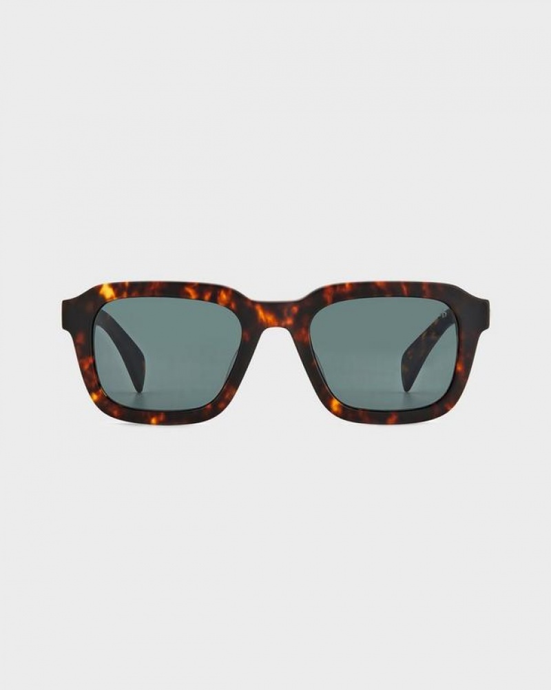 Rag & Bone Ace Rectangular Sonnenbrille Herren Havana | 954601-EIV