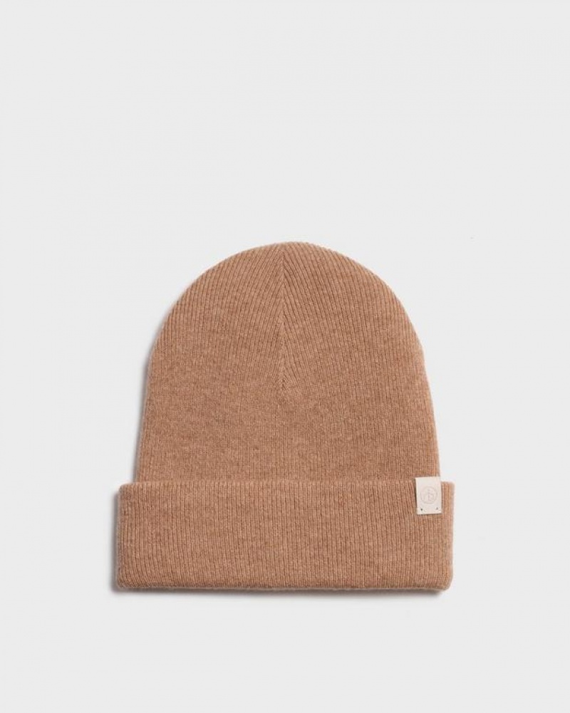 Rag & Bone Addie Beanie Cashmere Hüte Damen Braun | 162958-VEI