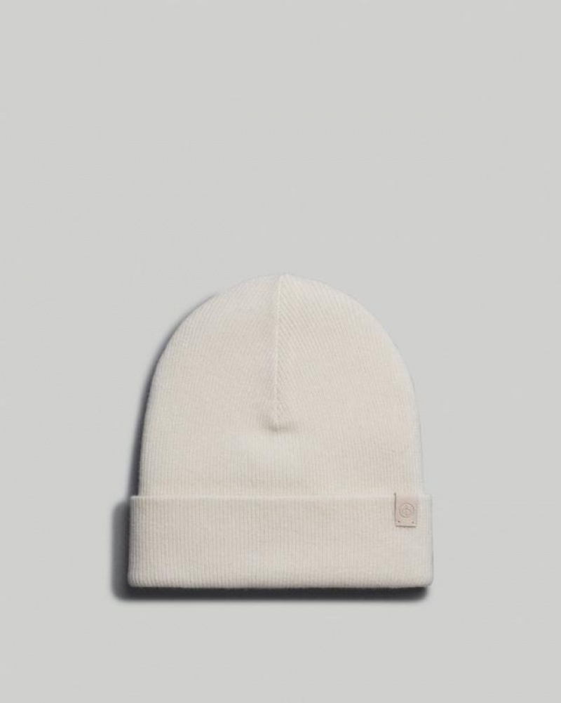 Rag & Bone Addie Beanie Cashmere Hüte Damen Weiß | 096234-VFE