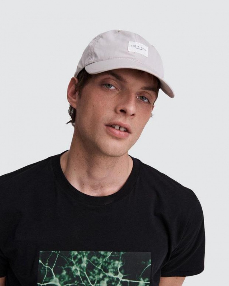 Rag & Bone Addison Baseball Cap Recycled Materials Hüte Herren Weiß | 741203-TFH