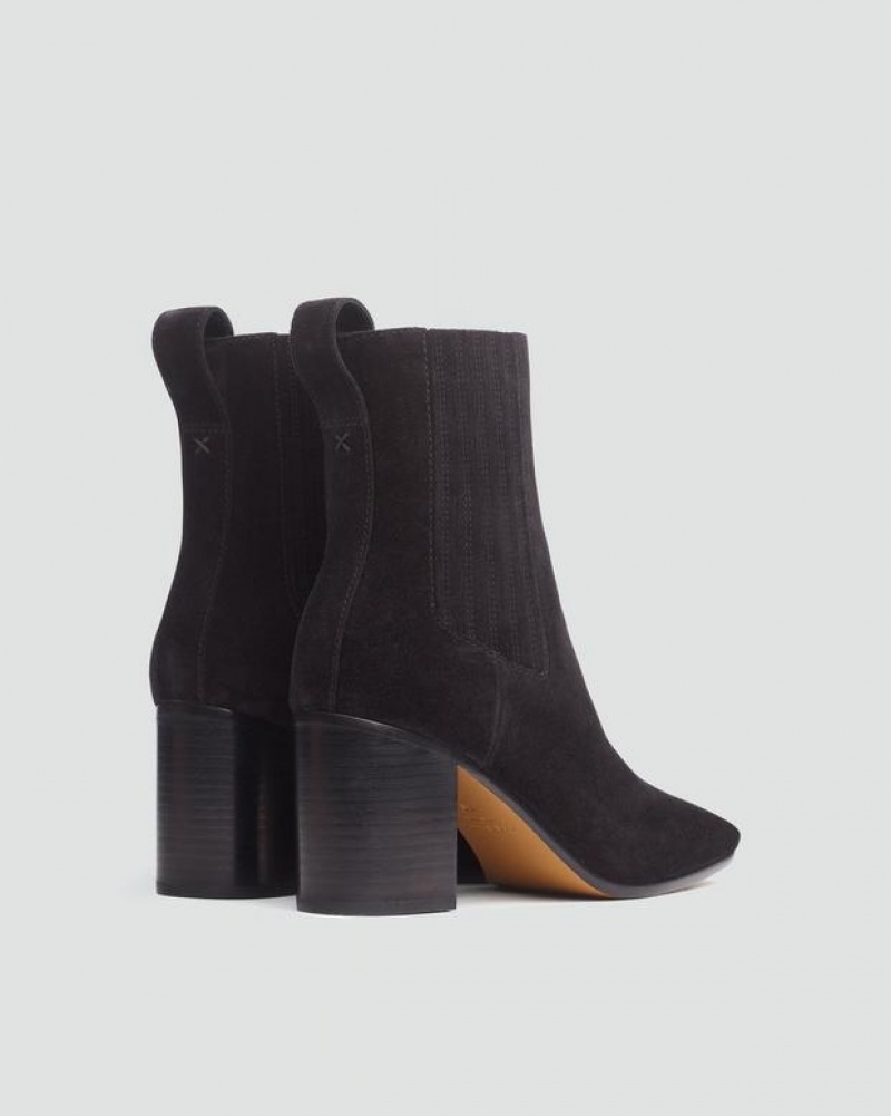 Rag & Bone Astra Chelsea - Wildleder Chelsea Ankle Stiefel Damen Schwarz | 635071-QUF