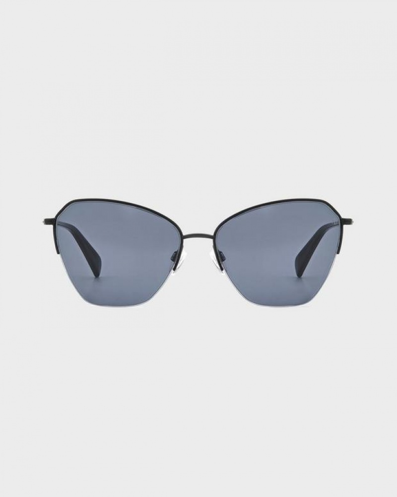 Rag & Bone Avery Sonnenbrille Damen Schwarz | 698257-UVT