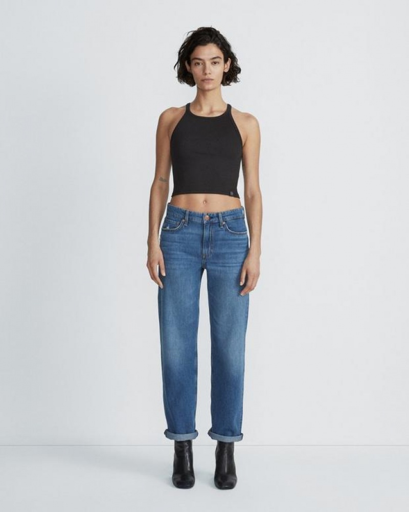 Rag & Bone Baggy Dre Low-Rise Rigid Jeans Damen Blake | 964205-UWQ