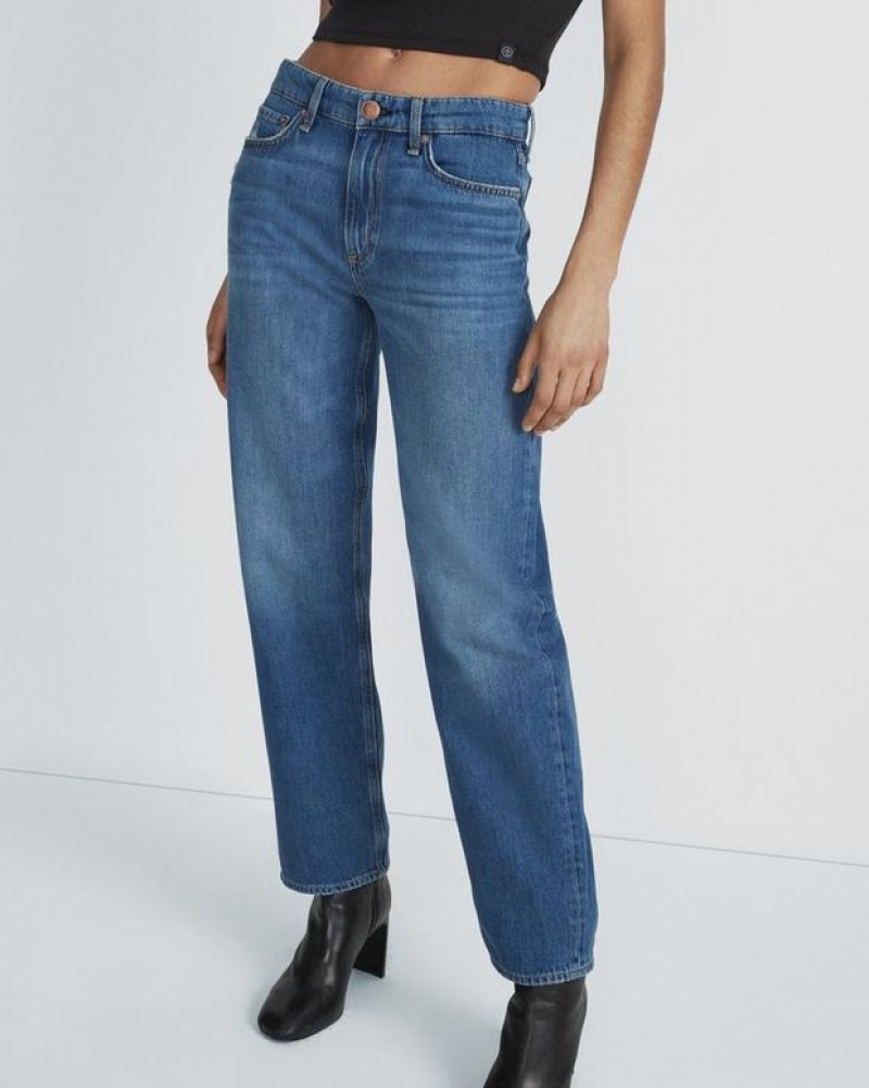 Rag & Bone Baggy Dre Low-Rise Rigid Jeans Damen Blake | 964205-UWQ