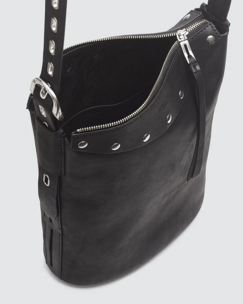 Rag & Bone Belize Bucket Tasche Damen Schwarz | 182306-PBU