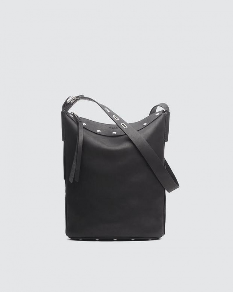 Rag & Bone Belize Bucket Tasche Damen Schwarz | 182306-PBU