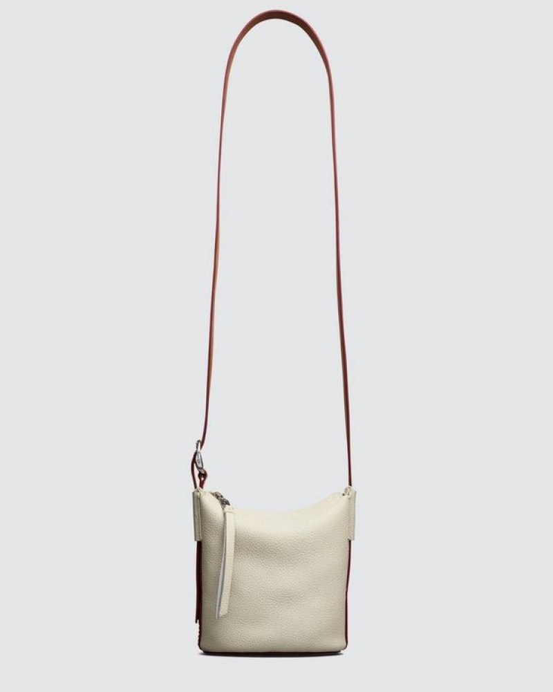 Rag & Bone Belize Mini Small Bucket Tasche Damen Weiß | 139025-VWQ