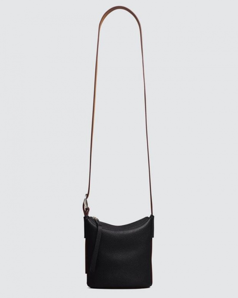 Rag & Bone Belize Mini Small Bucket Tasche Damen Schwarz | 169374-TJK