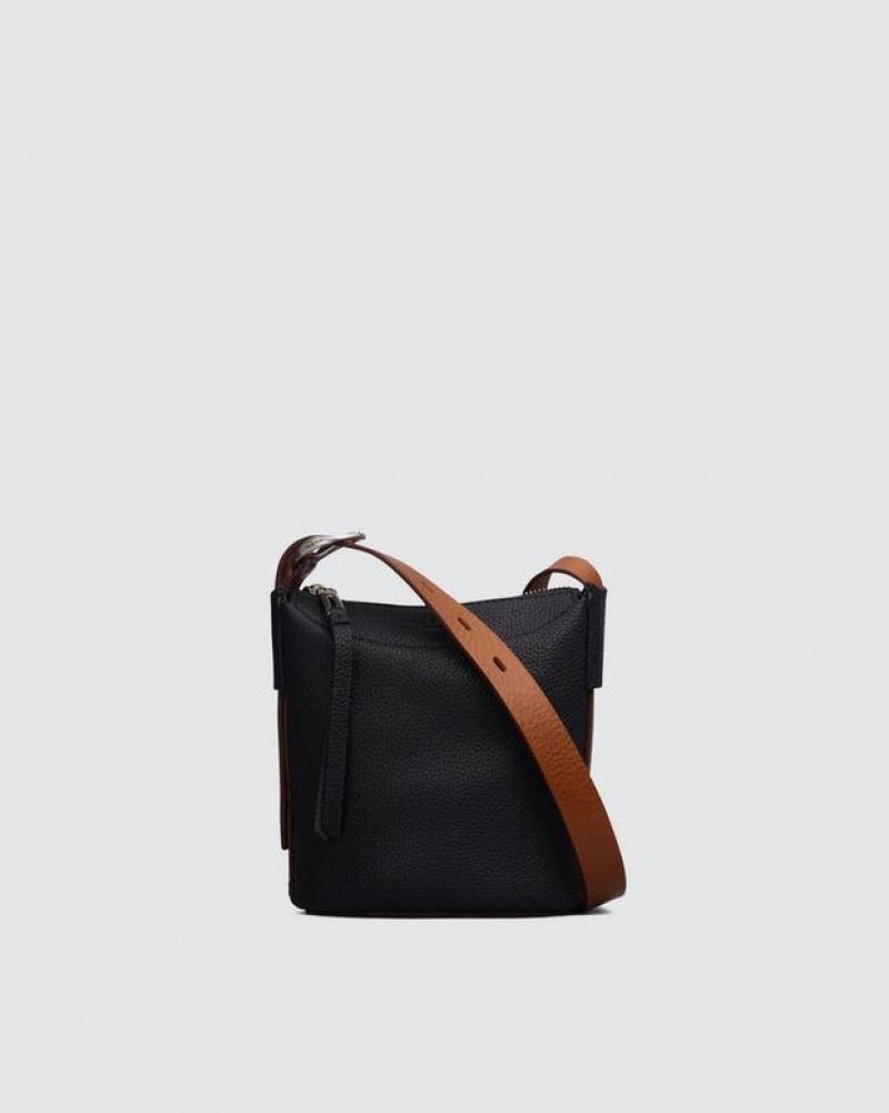 Rag & Bone Belize Mini Small Bucket Tasche Damen Schwarz | 169374-TJK