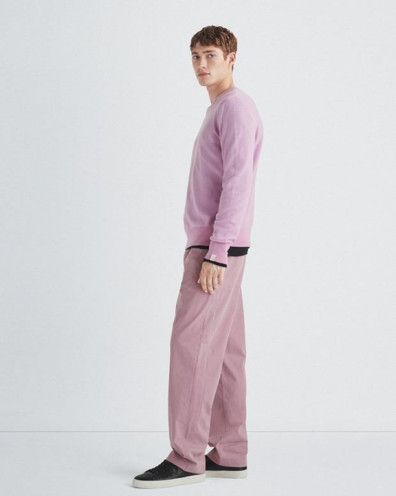 Rag & Bone Bradford Baumwoll Relaxed Fit Hose Herren Rosa | 472813-VKY