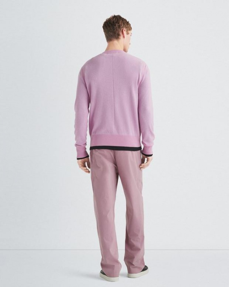 Rag & Bone Bradford Baumwoll Relaxed Fit Hose Herren Rosa | 472813-VKY