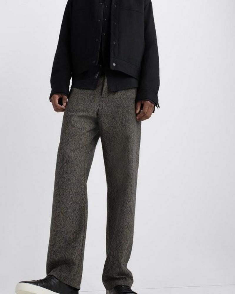 Rag & Bone Bradford Mélange Tweed Relaxed Fit Hose Herren Navy | 402358-GPX