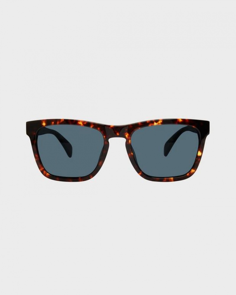 Rag & Bone Cameron Rectangular Sonnenbrille Herren Havana | 654370-PQF