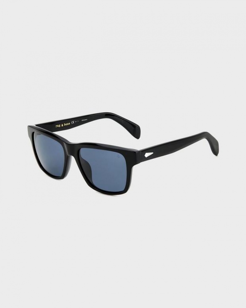 Rag & Bone Canyon Square Sonnenbrille Herren Schwarz | 532140-ZIB