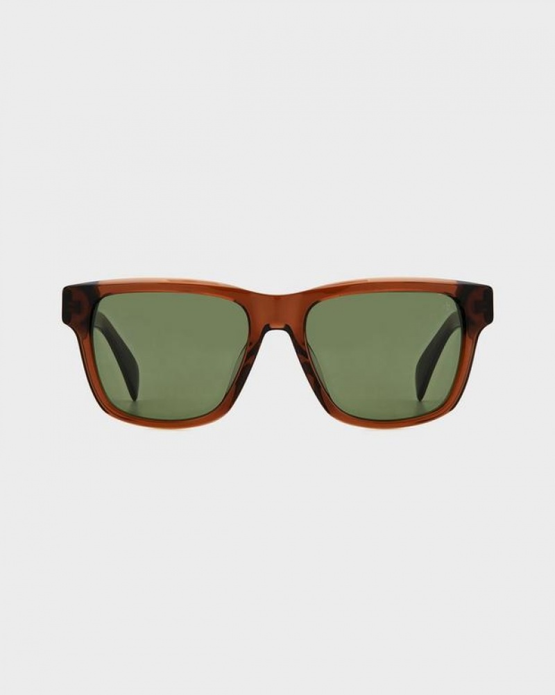 Rag & Bone Canyon Square Sonnenbrille Herren Braun | 714932-EDN