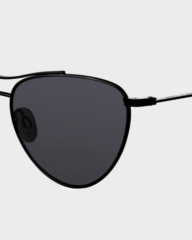 Rag & Bone Clare Butterfly Sonnenbrille Damen Schwarz | 158703-KLF