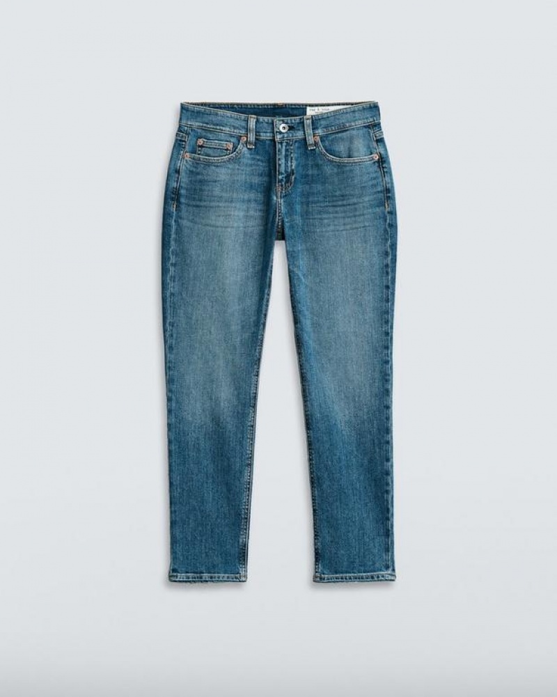 Rag & Bone Dre Boyfriend Low-Rise Vintage Stretch Jeans Damen Julienne | 089542-QBN