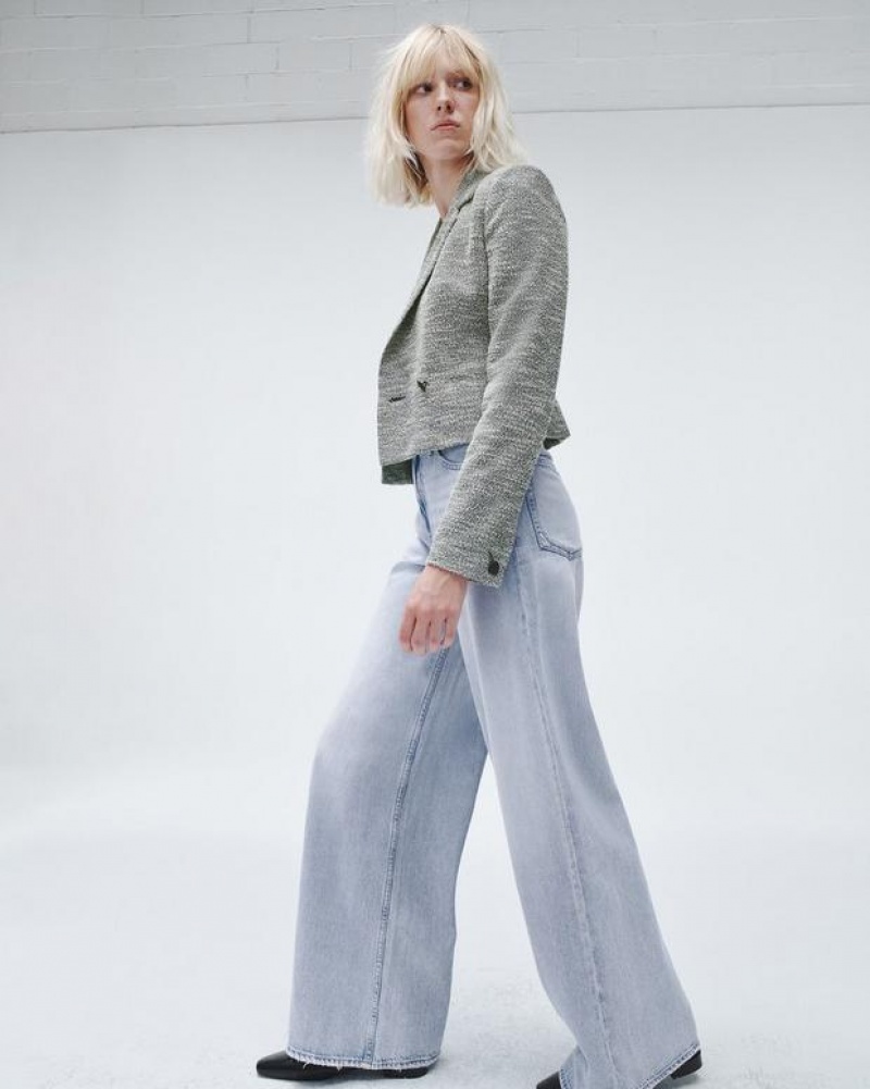 Rag & Bone Featherweight Sofie Weite-Leg High-Rise Featherweight Jeans Damen Kierra | 314820-SZJ