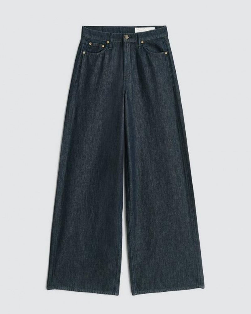 Rag & Bone Featherweight Sofie Weite-Leg High-Rise Featherweight Jeans Damen Rinse | 160549-KYB