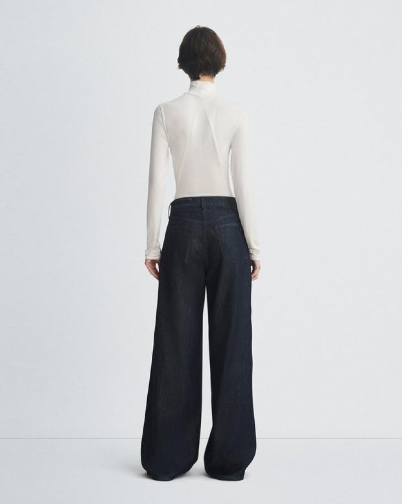 Rag & Bone Featherweight Sofie Weite-Leg High-Rise Featherweight Jeans Damen Rinse | 160549-KYB