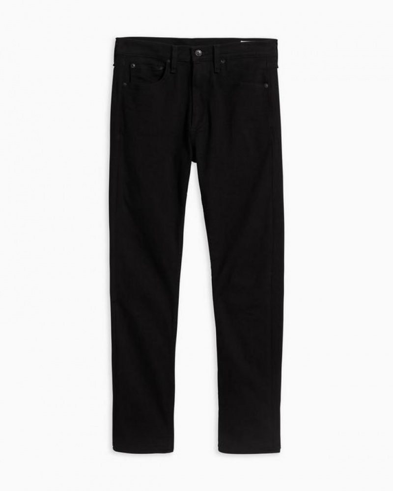 Rag & Bone Fit 1 Schlank Fit Black Aero Stretch Jeans Herren Schwarz | 715209-YRP