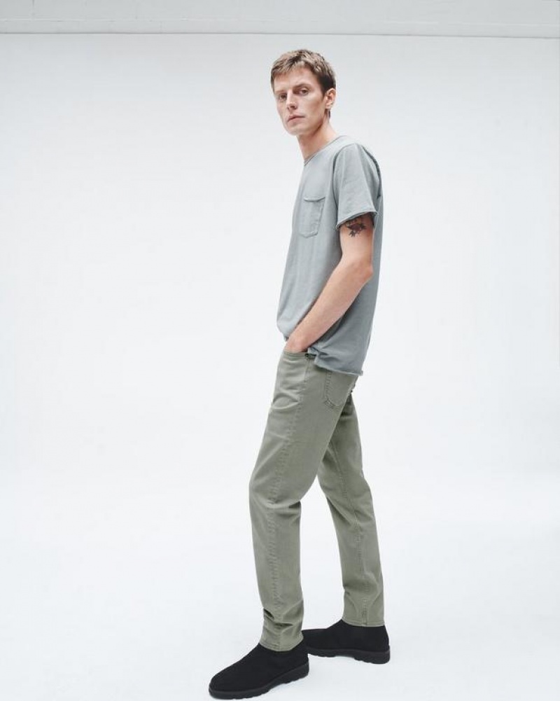 Rag & Bone Fit 2 Slim Fit Aero Stretch Jeans Herren Dunkelmintfarben | 578206-FUA