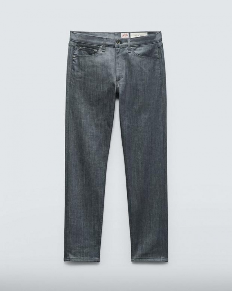 Rag & Bone Fit 2 Slim Fit Authentic Stretch Jeans Herren Grau | 052148-SLT