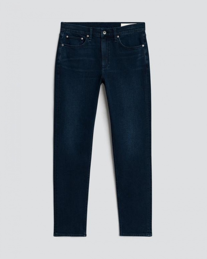 Rag & Bone Fit 2 Slim Fit Dark Indigo Authentic Stretch Jeans Herren Bayview | 819764-ZJP