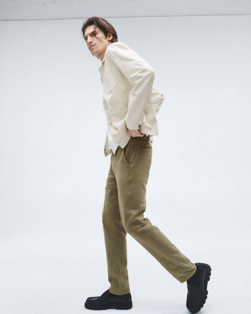 Rag & Bone Fit 2 Stretch Twill Chino Slim Fit Hose Herren Pale Army | 154607-REU