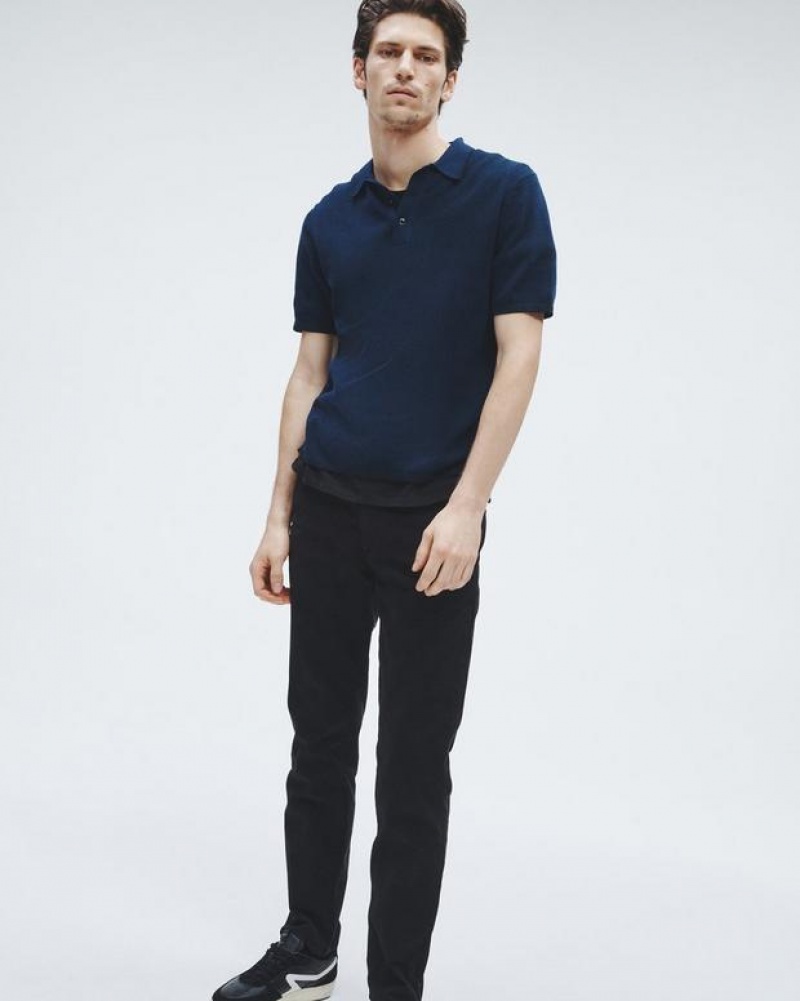 Rag & Bone Fit 2 Stretch Twill Chino Slim Fit Hose Herren Schwarz | 401359-GYS