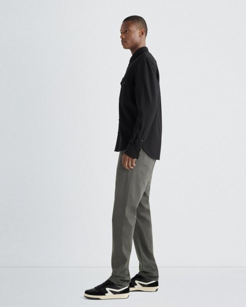 Rag & Bone Fit 2 Stretch Twill Chino Slim Fit Hose Herren Grau Grün | 437102-KFD