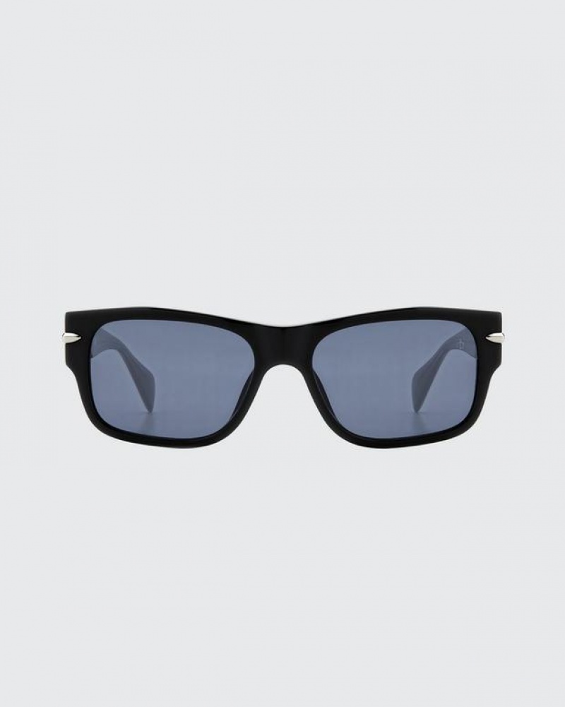 Rag & Bone Fleetwood Square Sonnenbrille Herren Schwarz | 035814-MYL