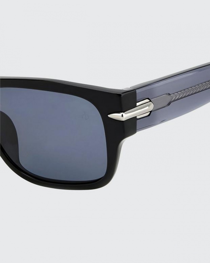 Rag & Bone Fleetwood Square Sonnenbrille Herren Schwarz | 035814-MYL