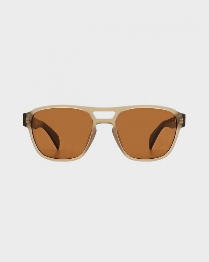 Rag & Bone Flint Square Sonnenbrille Herren Braun | 234156-XPI