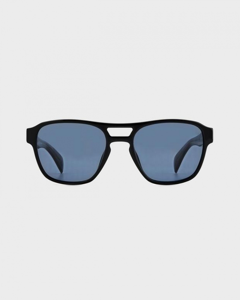 Rag & Bone Flint Square Sonnenbrille Herren Schwarz | 785469-AHB