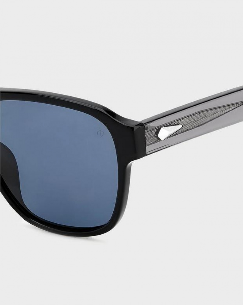 Rag & Bone Flint Square Sonnenbrille Herren Schwarz | 785469-AHB