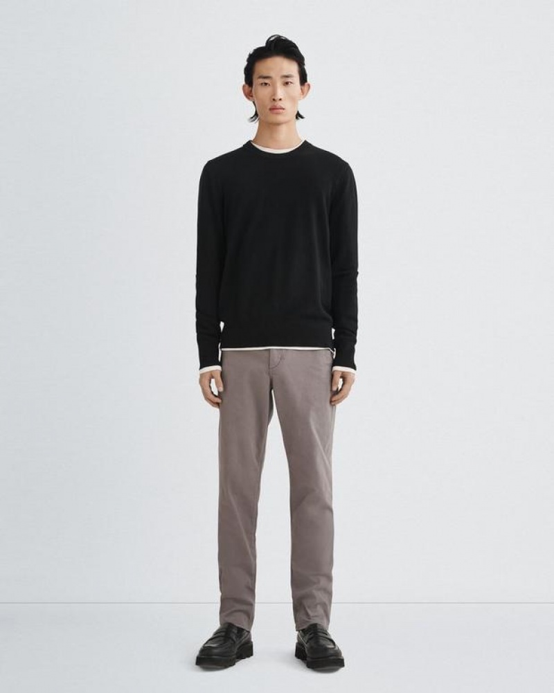 Rag & Bone Harding Cashmere Crew Klassische Fit Pullover Herren Schwarz | 873914-UYQ