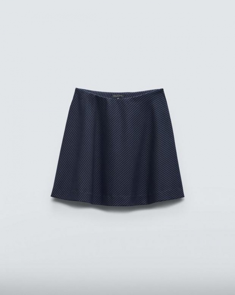 Rag & Bone Irina Ponte Mini Röcke Damen Navy | 052846-ADX