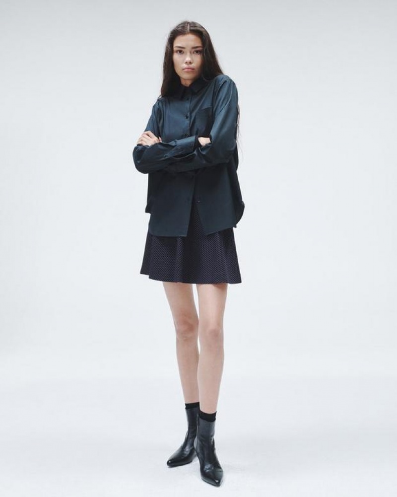 Rag & Bone Irina Ponte Mini Röcke Damen Navy | 052846-ADX