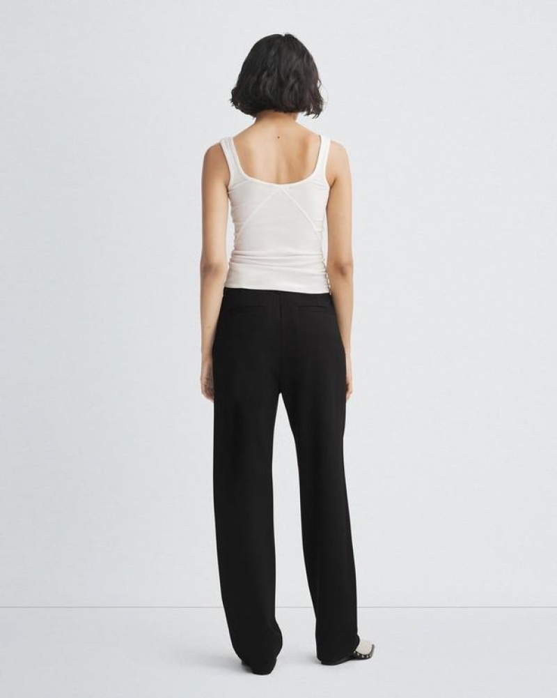 Rag & Bone Irina Ponte Trouser Slim Fit Hose Damen Schwarz | 362905-IZN