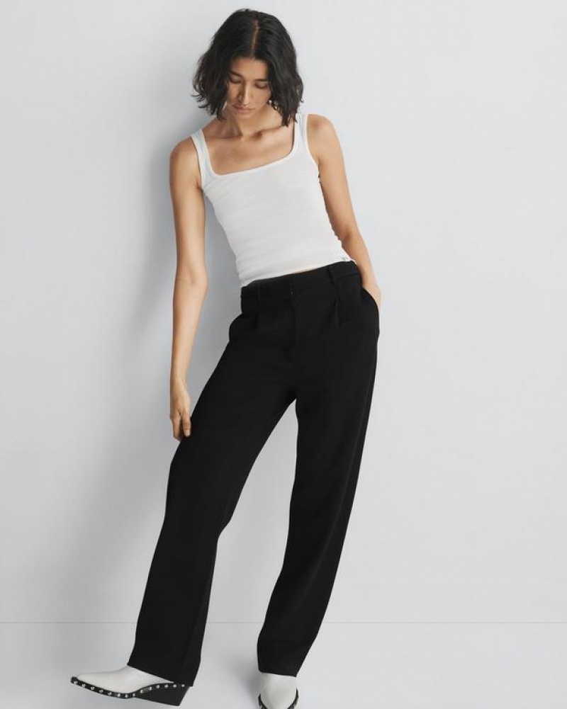 Rag & Bone Irina Ponte Trouser Slim Fit Hose Damen Schwarz | 362905-IZN