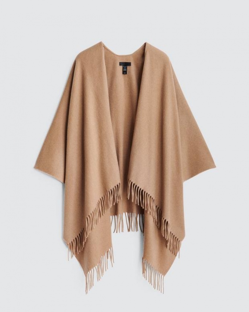 Rag & Bone Klassische Cashmere Poncho Midweight Poncho Ponchos Damen Braun | 459871-FOM